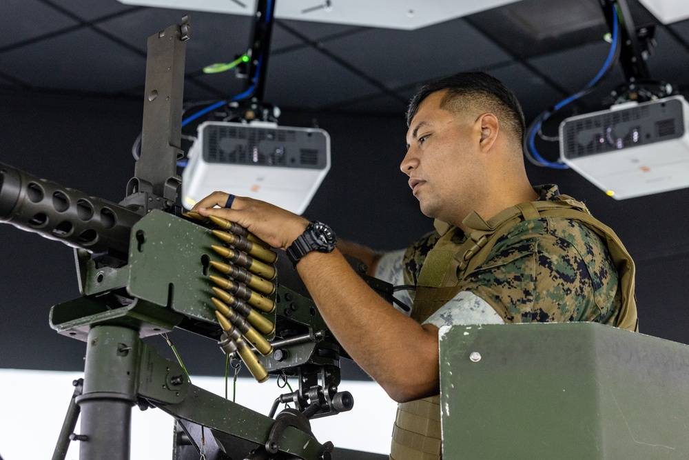 Marines participate in convoy simulation