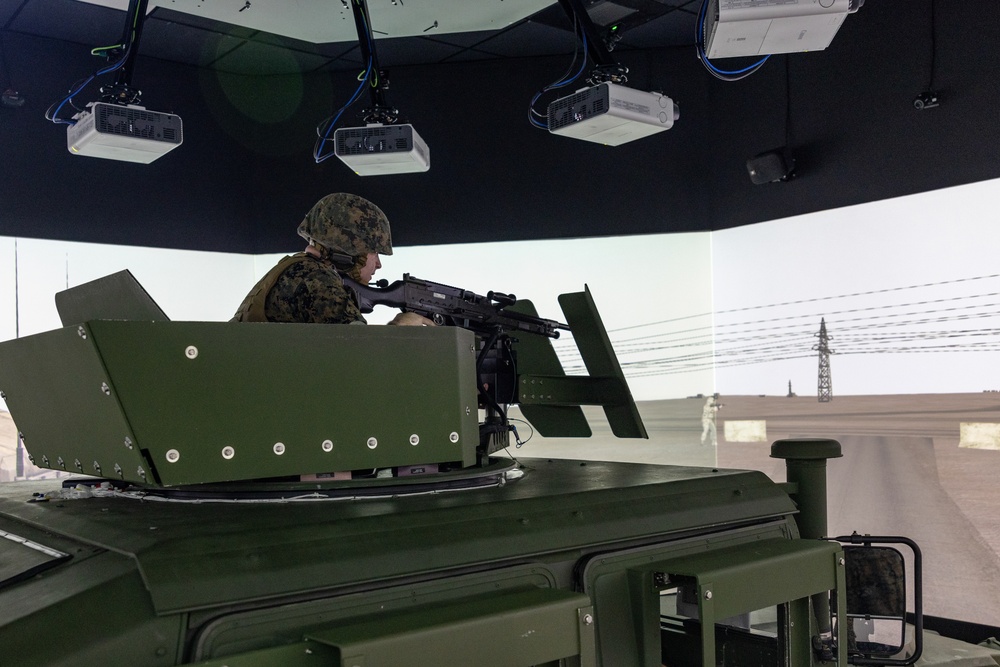 Marines participate in convoy simulation