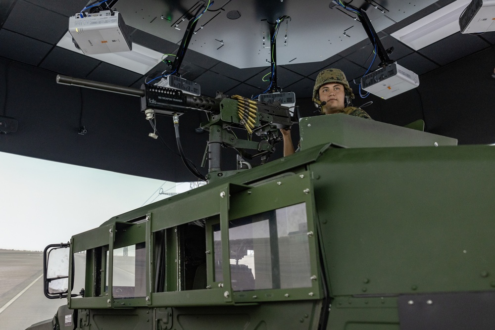 Marines participate in convoy simulation