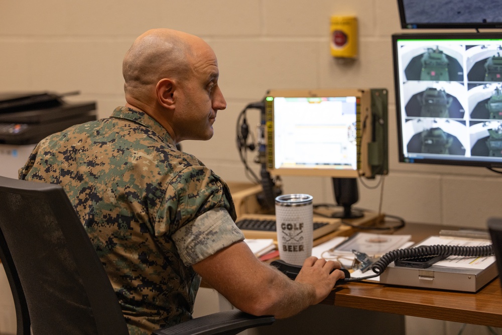 Marines participate in convoy simulation