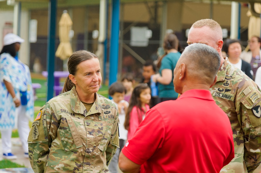 U.S. Army Leaders Dedicate Peace Garden at Solomon Elementary