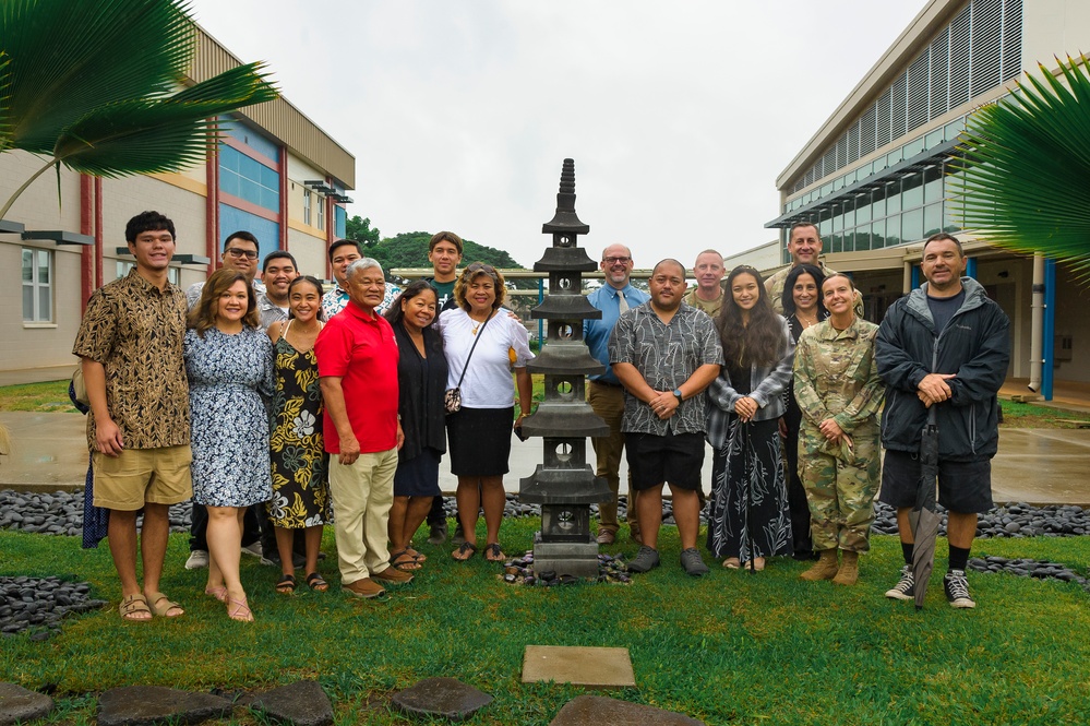 U.S. Army Leaders Dedicate Peace Garden at Solomon Elementary