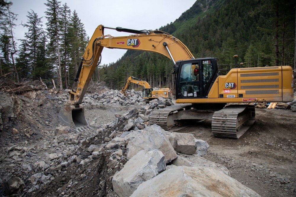 IRT in action: USMC engineers conduct earthwork operations for future Shepard Point oil spill response site