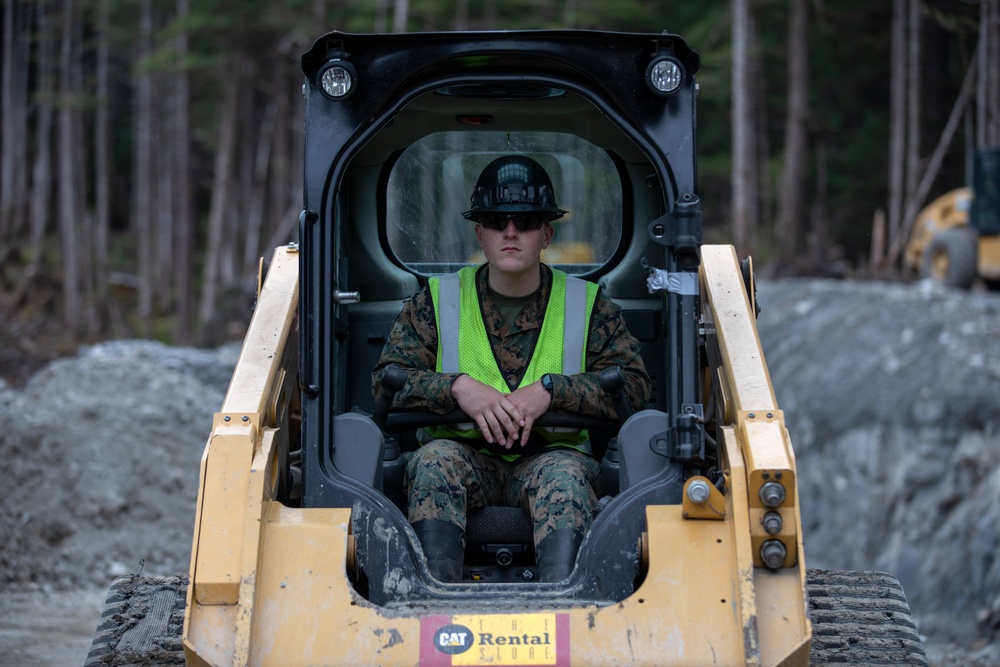 IRT in action: USMC engineers conduct earthwork operations for future Shepard Point oil spill response site