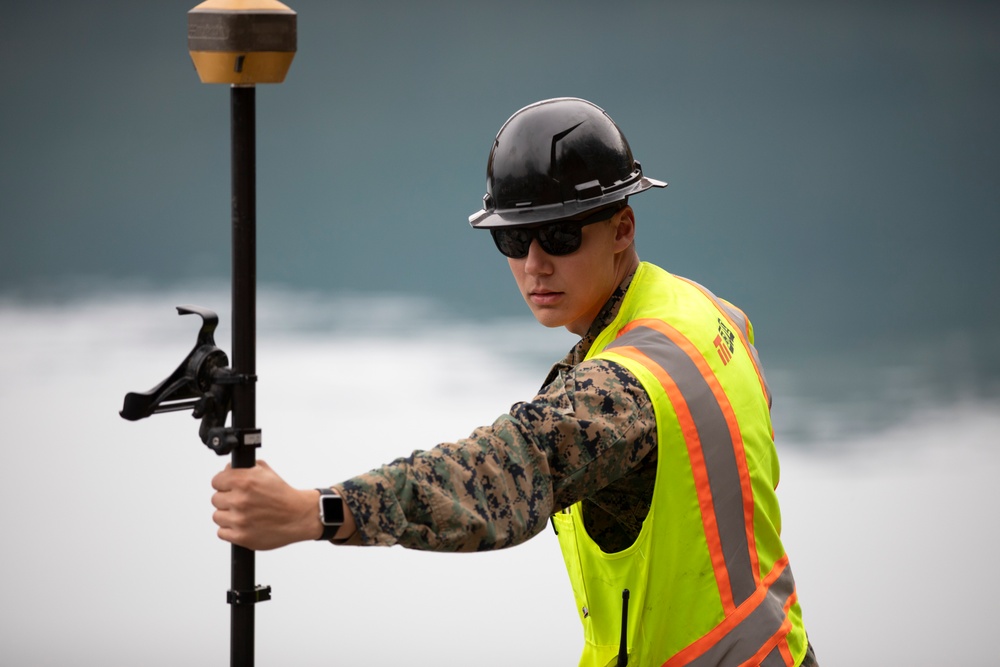 IRT in action: USMC engineers conduct earthwork operations for future Shepard Point oil spill response site