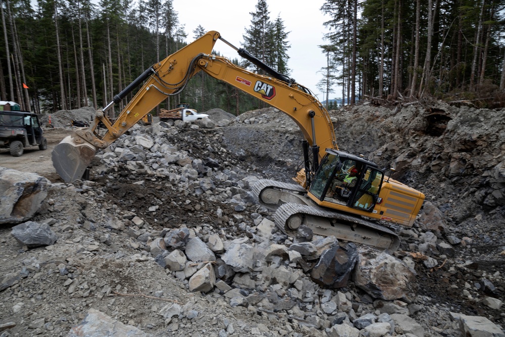 IRT in action: USMC engineers conduct earthwork operations for future Shepard Point oil spill response site