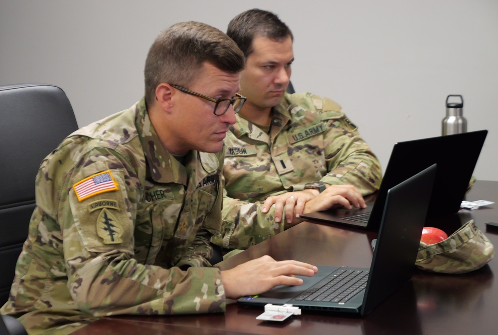 75th USARIC AI Team partners with XVIII Airborne Corps during CAT24 to solve Real-World Army problems