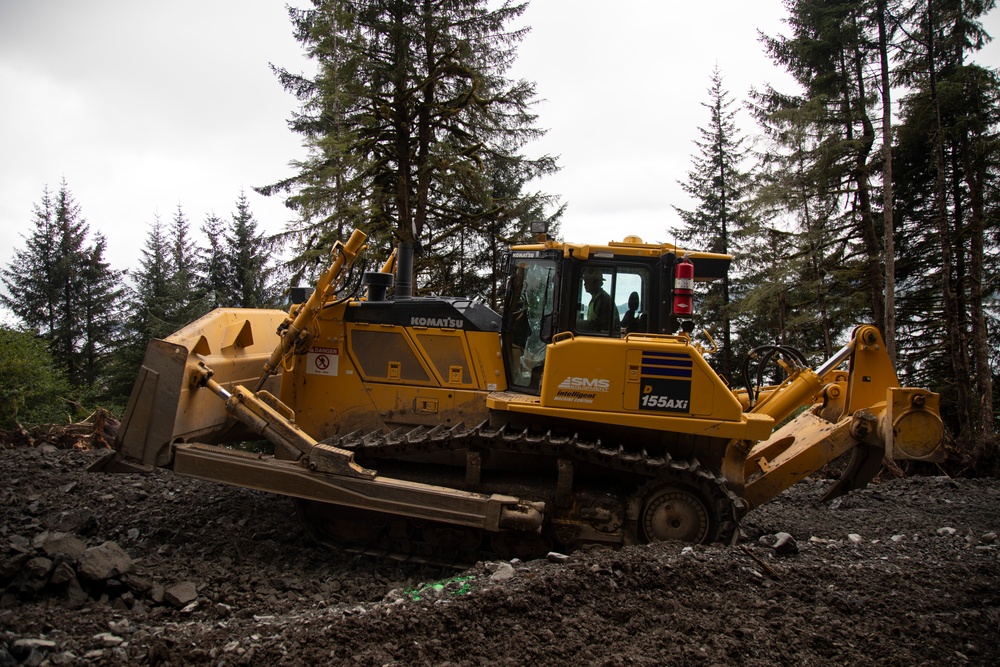 IRT in action: USMC engineers conduct earthwork operations for future Shepard Point oil spill response site