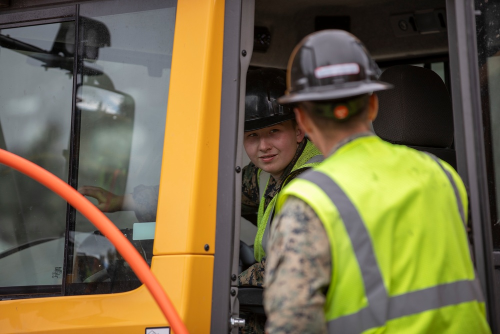 IRT in action: USMC engineers conduct earthwork operations for future Shepard Point oil spill response site