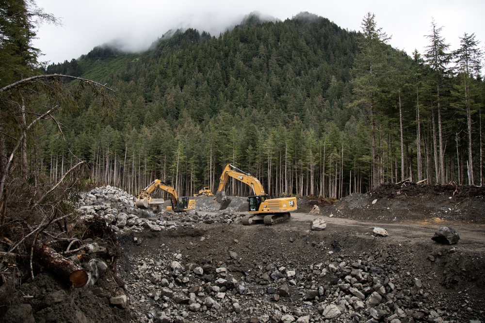 IRT in action: USMC engineers conduct earthwork operations for future Shepard Point oil spill response site