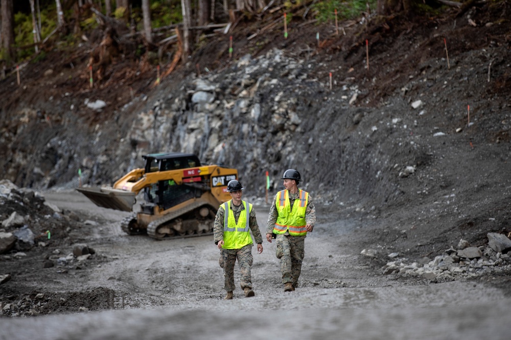 IRT in action: USMC engineers conduct earthwork operations for future Shepard Point oil spill response site