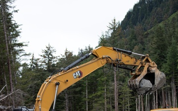 IRT in action: USMC engineers conduct earthwork operations for future Shepard Point oil spill response site