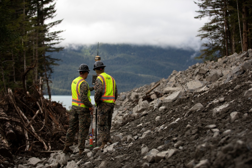 IRT in action: USMC engineers conduct earthwork operations for future Shepard Point oil spill response site