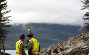 IRT in action: USMC engineers conduct earthwork operations for future Shepard Point oil spill response site