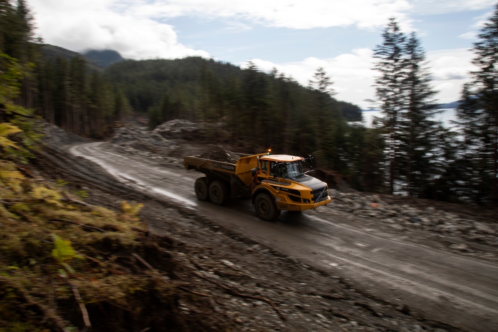 IRT in action: USMC engineers conduct earthwork operations for future Shepard Point oil spill response site