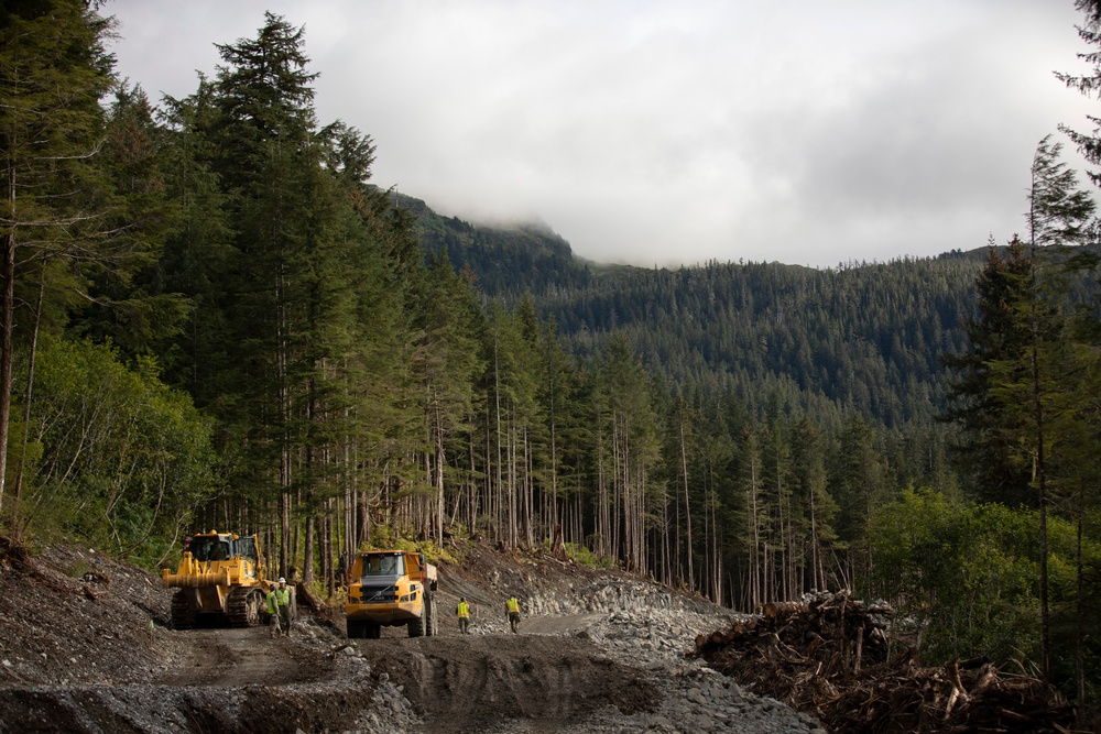 IRT in action: USMC engineers conduct earthwork operations for future Shepard Point oil spill response site