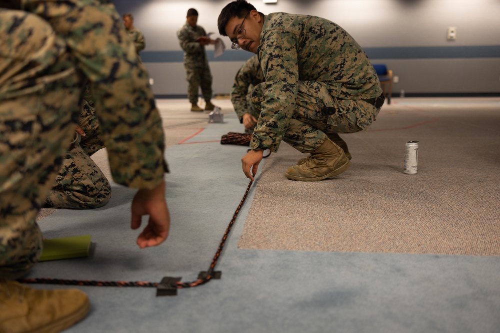 MWSS-271 combat engineers create a terrain model during Exercise Northern Viking 24