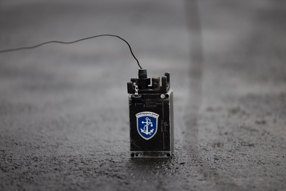 MWSS-271 EOD make craters with Icelandic coast guard during Exercise Northern Viking 24
