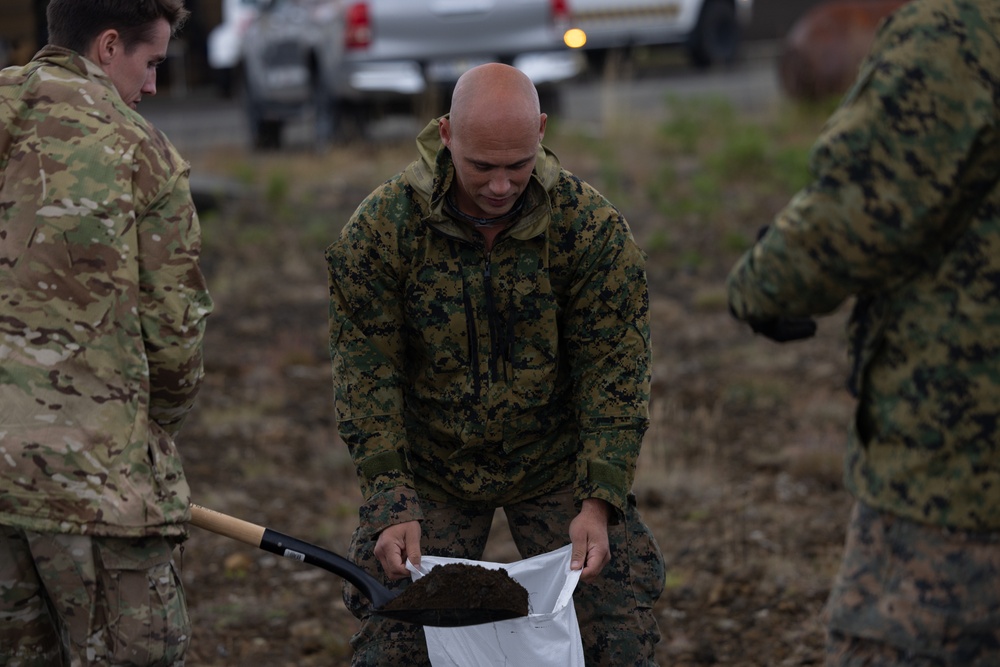 MWSS-271 EOD make craters with Icelandic coast guard during Exercise Northern Viking 24