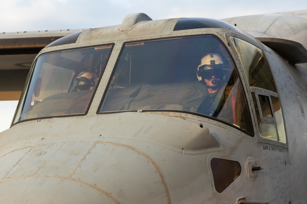 MRF-D 24.3: U.S. Marines refuel MV-22B Ospreys in preparation for Super Garuda Shield 24