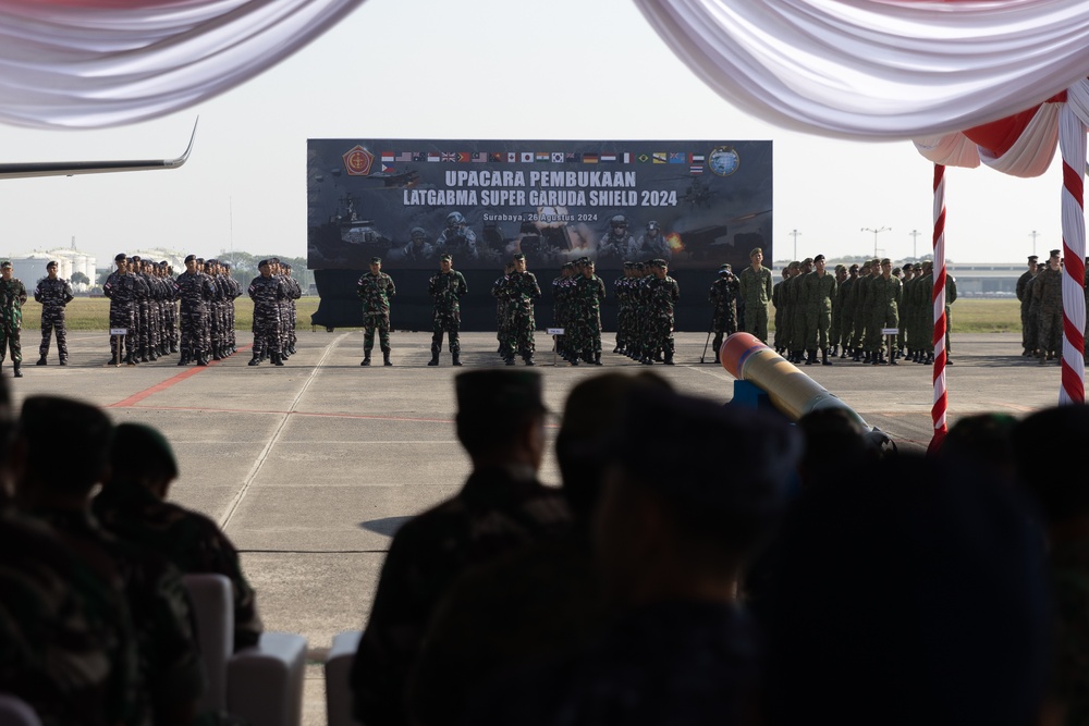 Multinational service members participate in Super Garuda Shield 24 opening ceremony