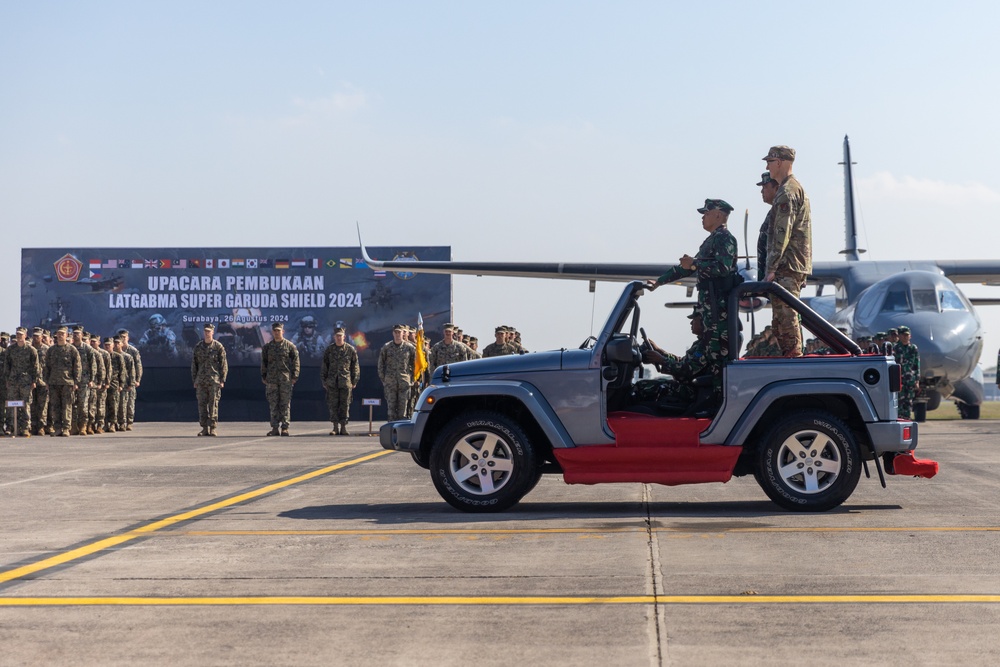 Multinational service members participate in Super Garuda Shield 24 opening ceremony