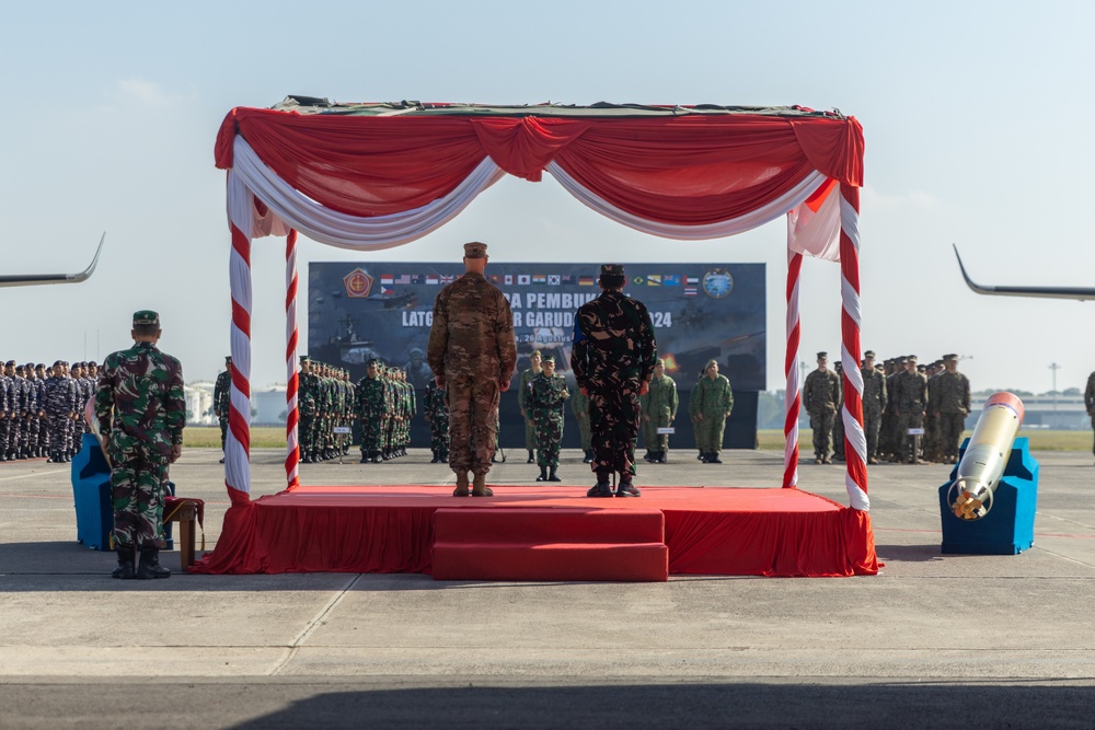 Multinational service members participate in Super Garuda Shield 24 opening ceremony