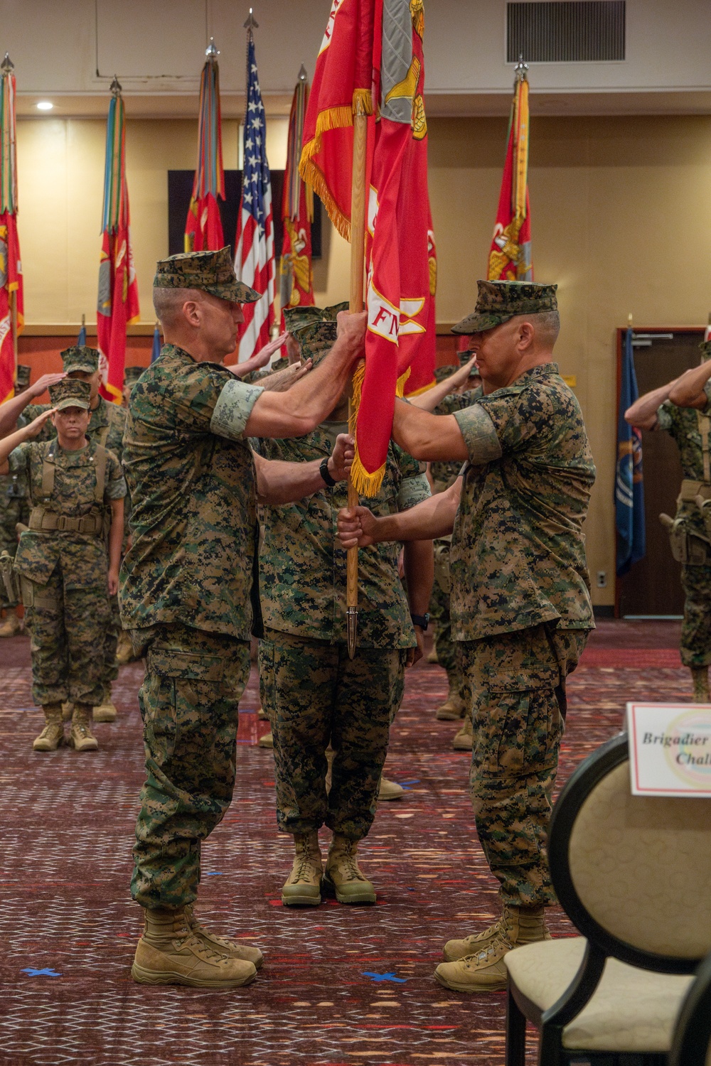 3rd Marine Logistics Group Commanding General Change of Command Ceremony at Camp Kinser