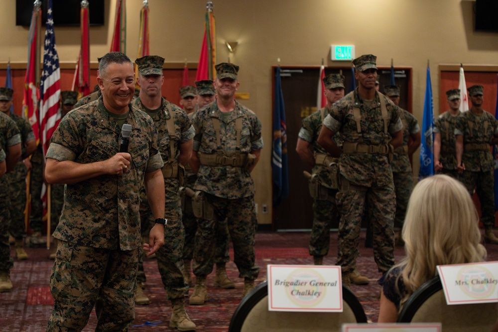 3rd Marine Logistics Group Commanding General Change of Command Ceremony at Camp Kinser