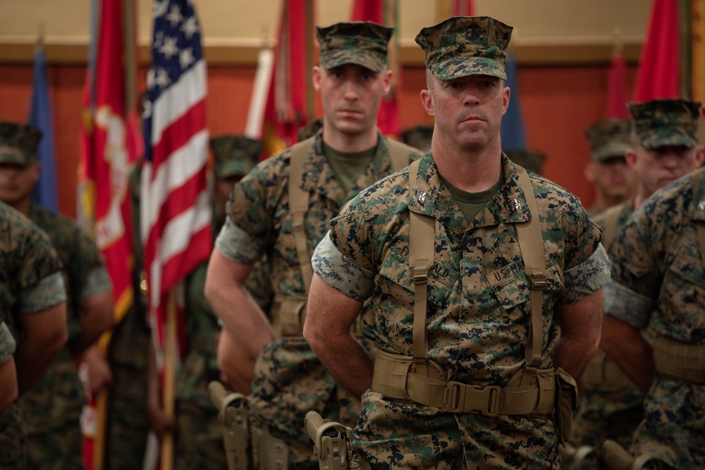 3rd Marine Logistics Group Commanding General Change of Command Ceremony at Camp Kinser