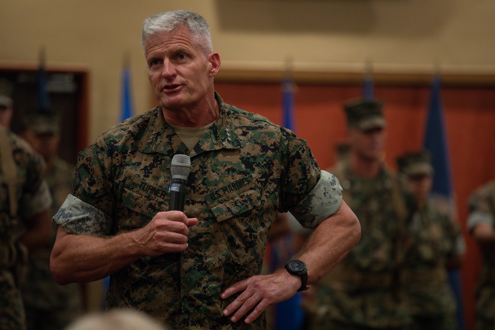 3rd Marine Logistics Group Commanding General Change of Command Ceremony at Camp Kinser