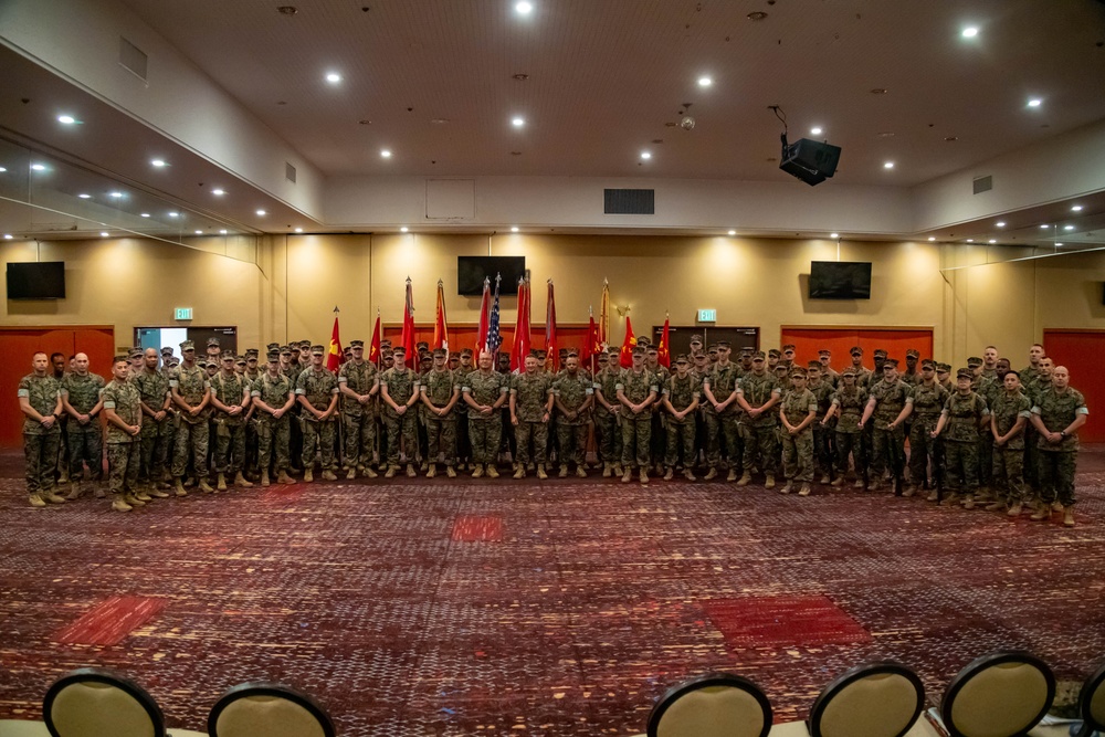 3rd Marine Logistics Group Commanding General Change of Command Ceremony at Camp Kinser