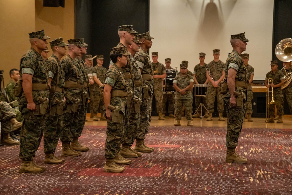 3rd Marine Logistics Group Commanding General Change of Command Ceremony at Camp Kinser