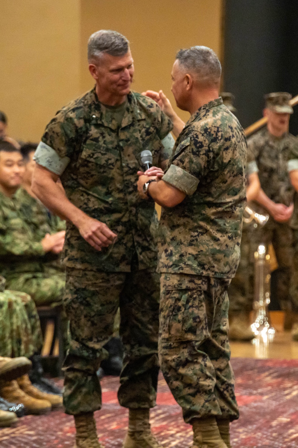 3rd Marine Logistics Group Commanding General Change of Command Ceremony at Camp Kinser