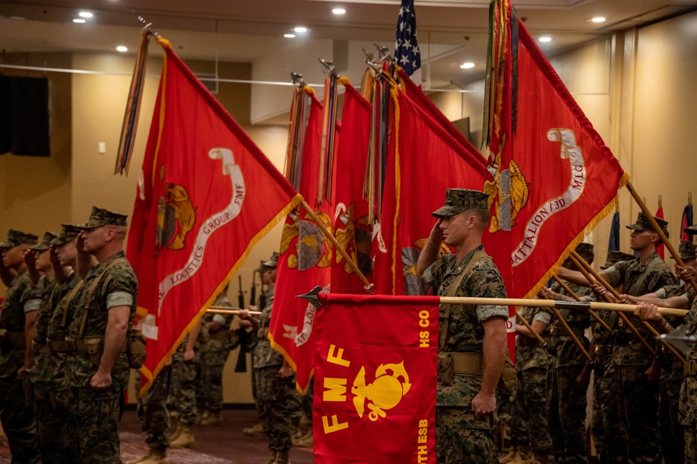 3rd Marine Logistics Group Commanding General Change of Command Ceremony at Camp Kinser