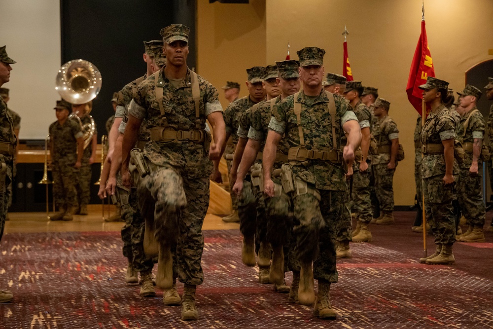 3rd Marine Logistics Group Commanding General Change of Command Ceremony at Camp Kinser