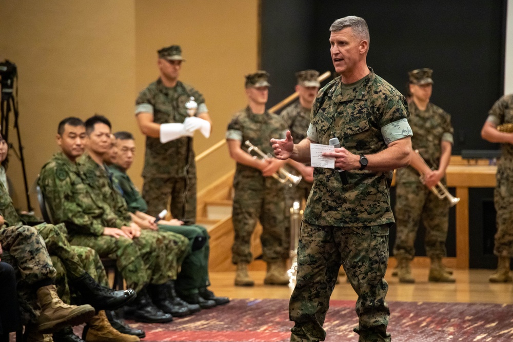 3rd Marine Logistics Group Commanding General Change of Command Ceremony at Camp Kinser