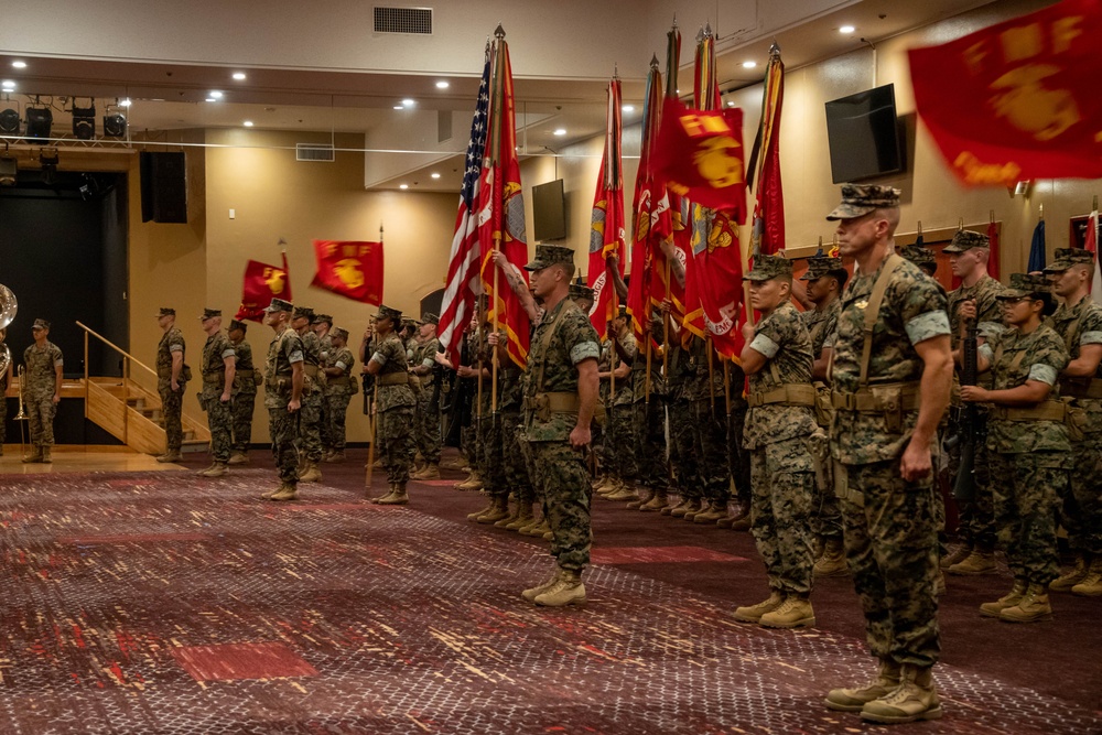 3rd Marine Logistics Group Commanding General Change of Command Ceremony at Camp Kinser