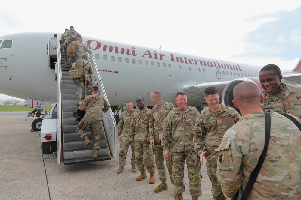 Bravo Battery, 1st Battalion, 1st Air Defense Artillery Regiment deploys to Middle East