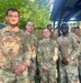 US Army Soldiers march with German allies for proficiency badge