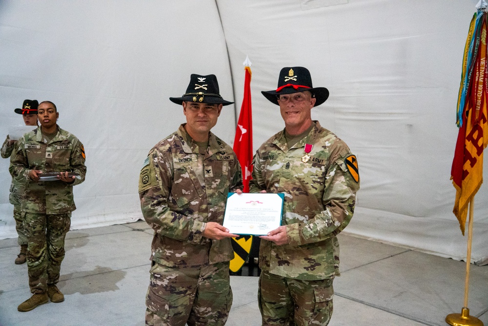 The Red Team Conducts Relinquishment of Responsibility Ceremony in Poland