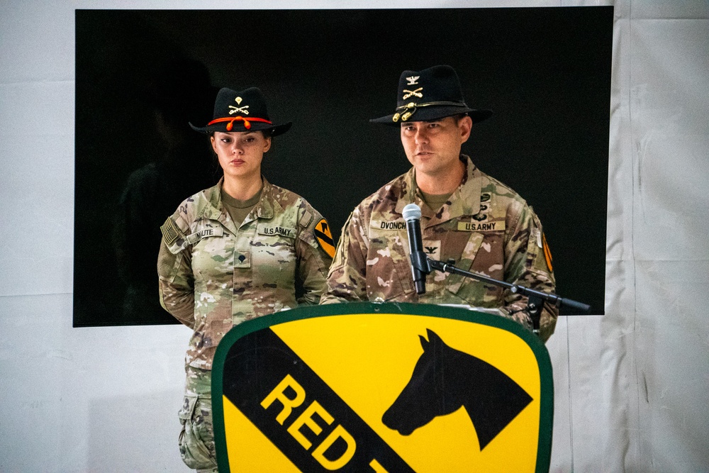 The Red Team Conducts Relinquishment of Responsibility Ceremony in Poland