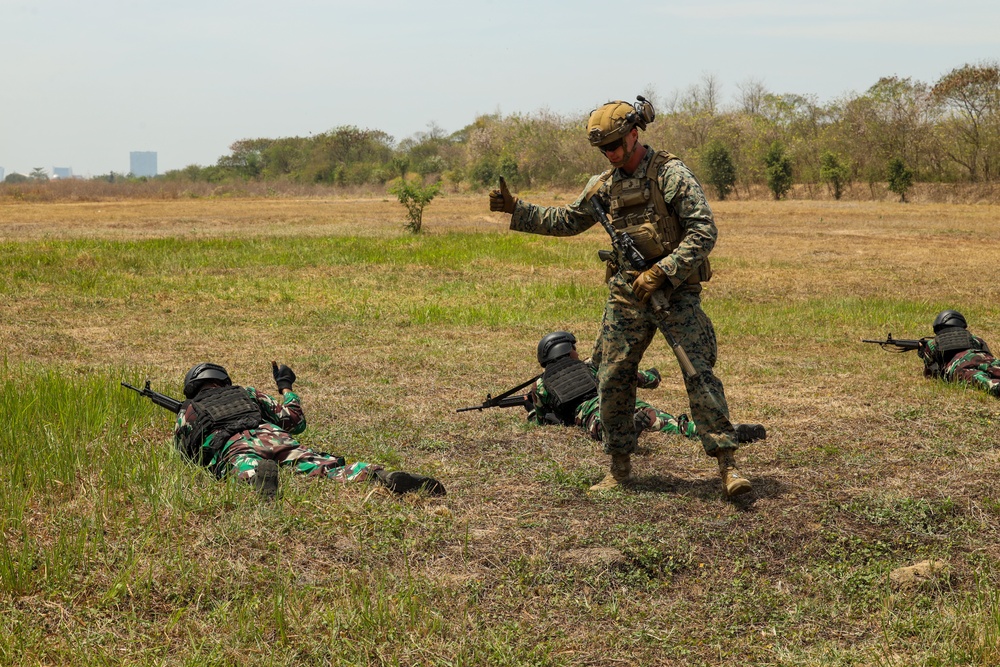 1st Bn., 1st Marines participates in small unit tactics training during Super Garuda Shield 2024