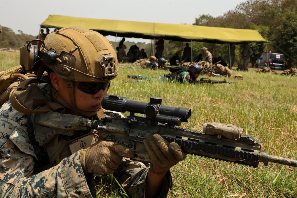 1st Bn., 1st Marines participates in small unit tactics training during Super Garuda Shield 2024