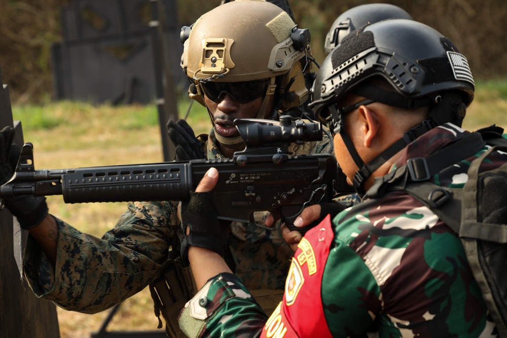 1st Bn., 1st Marines participates in small unit tactics training during Super Garuda Shield 2024