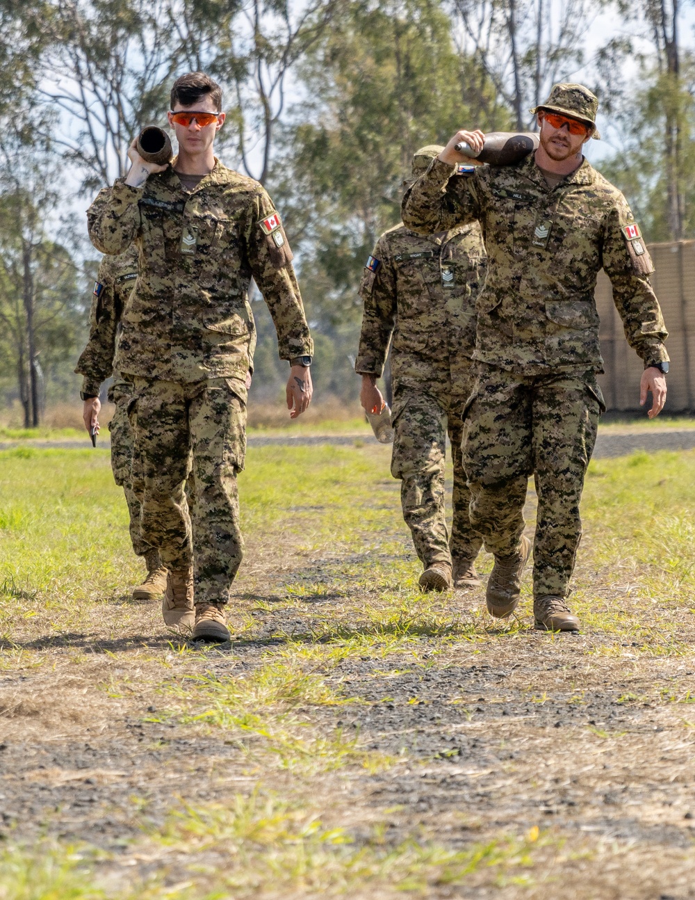 Team of joint multinational service members conducts simulated live explosive disposal training during Operation Render Safe 24