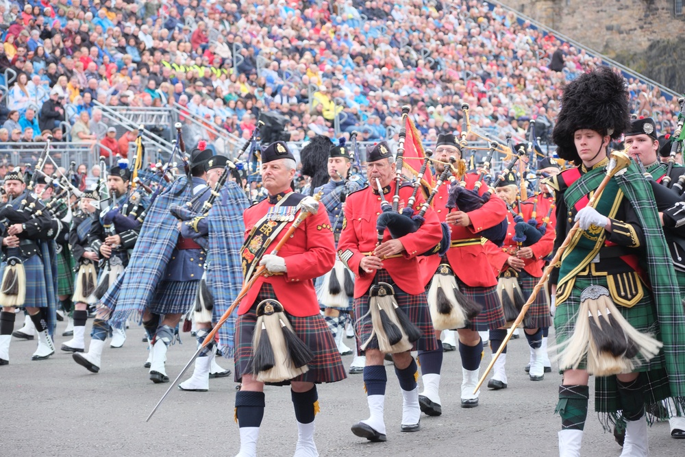 Quantico Marine Band performs at Royal Edinburgh Military Tattoo