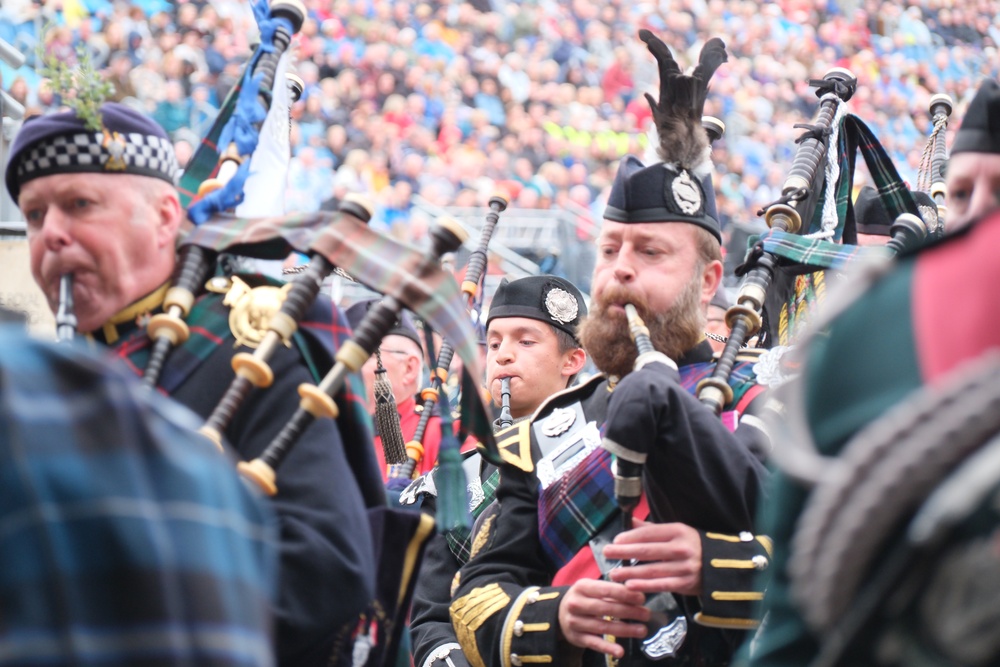 Quantico Marine Band performs at Royal Edinburgh Military Tattoo