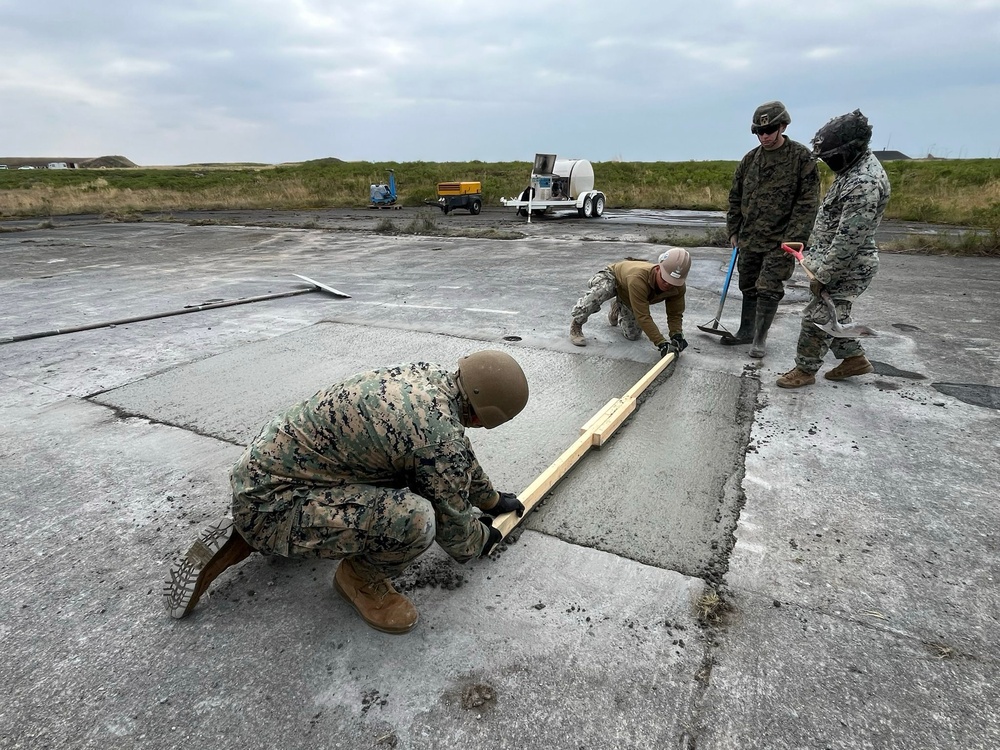 NMCB 11 Places Concrete at Northern Viking 24