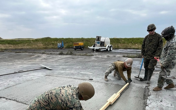NMCB 11 Places Concrete at Northern Viking 24
